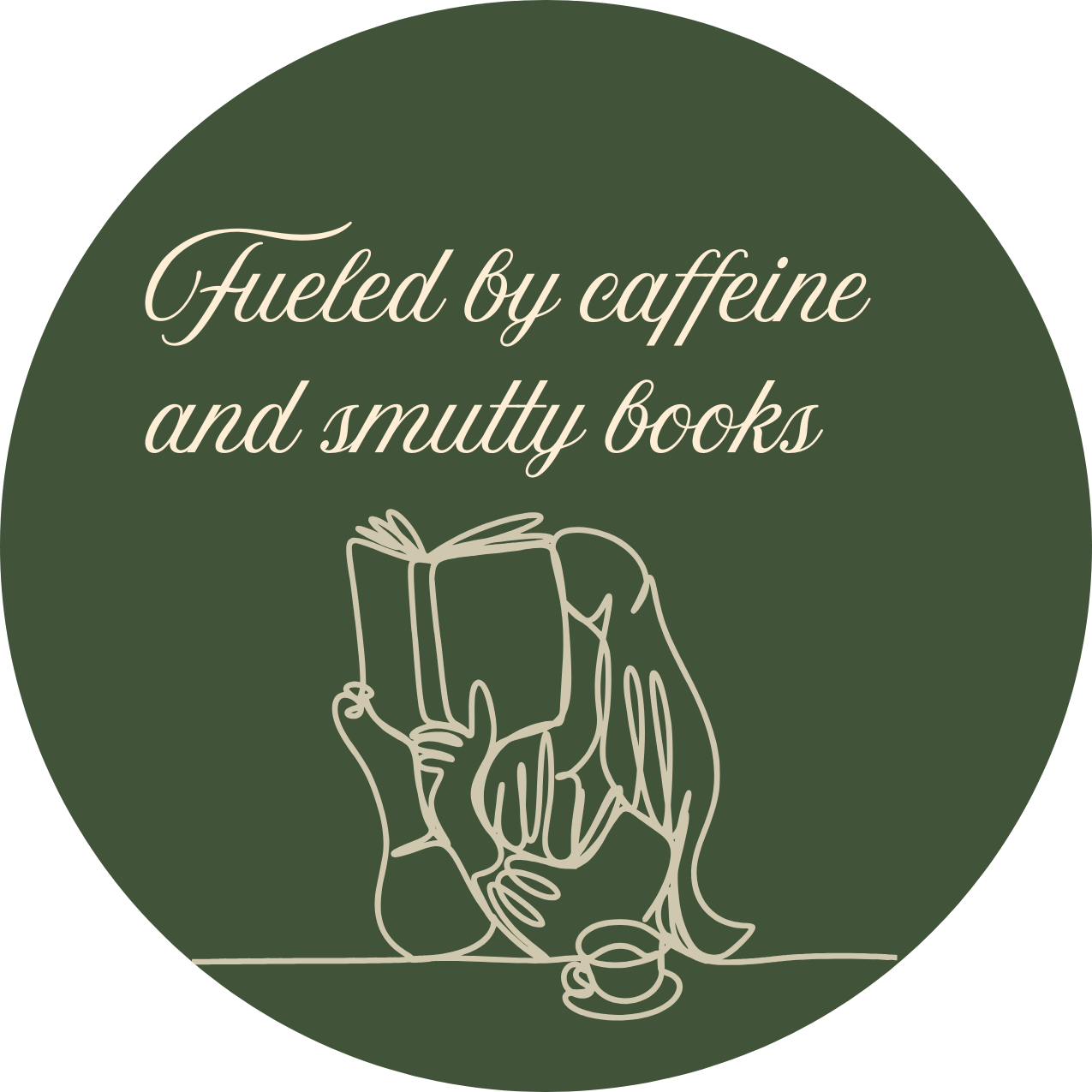 Fueled by Caffeine and Smutty Books Pin