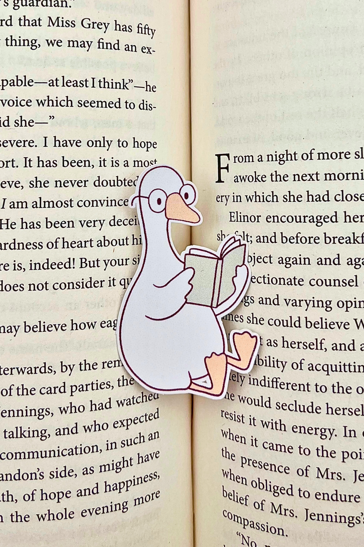 Larry the Literate Duck Sticker