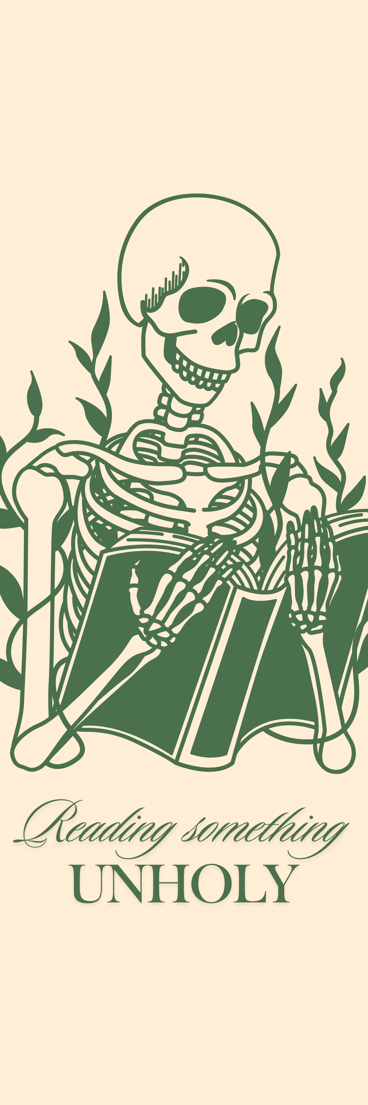 Reading Something Unholy Bookmark