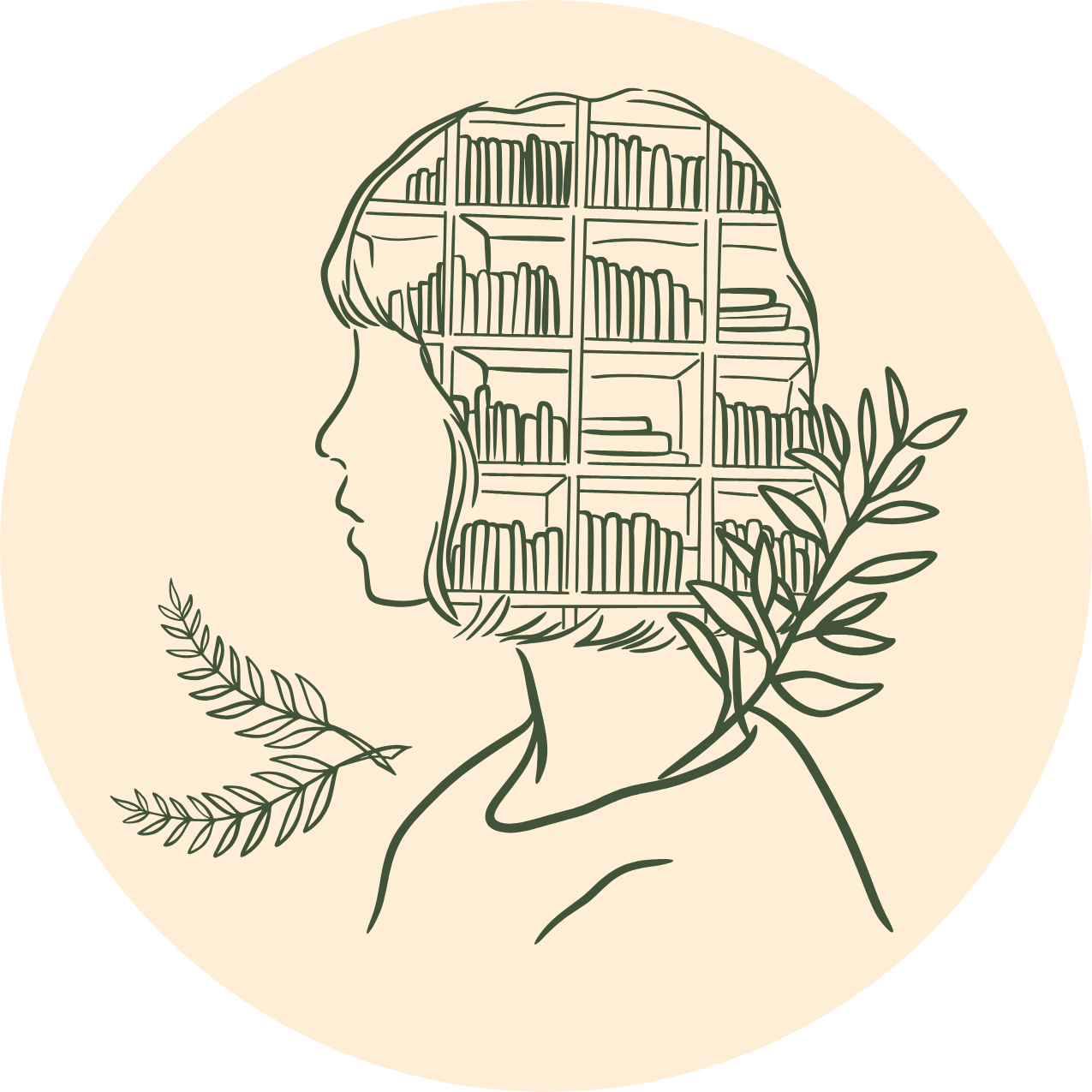 Books on the Brain Sticker