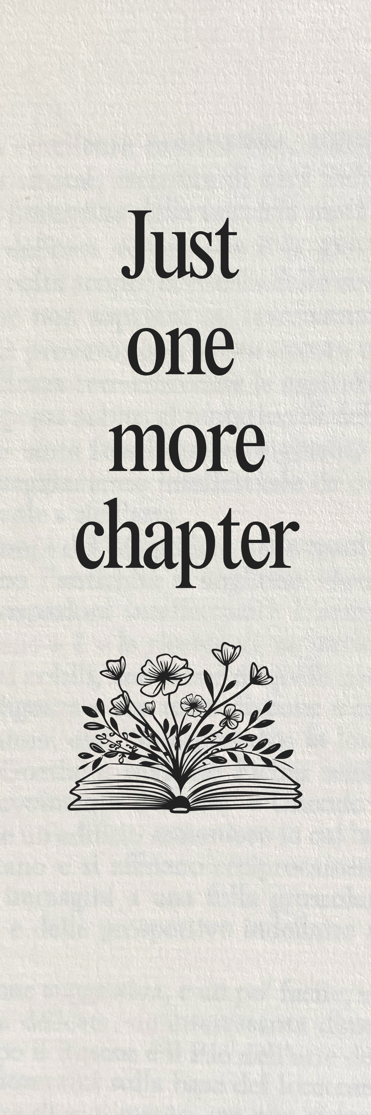 Just One More Chapter Bookmark