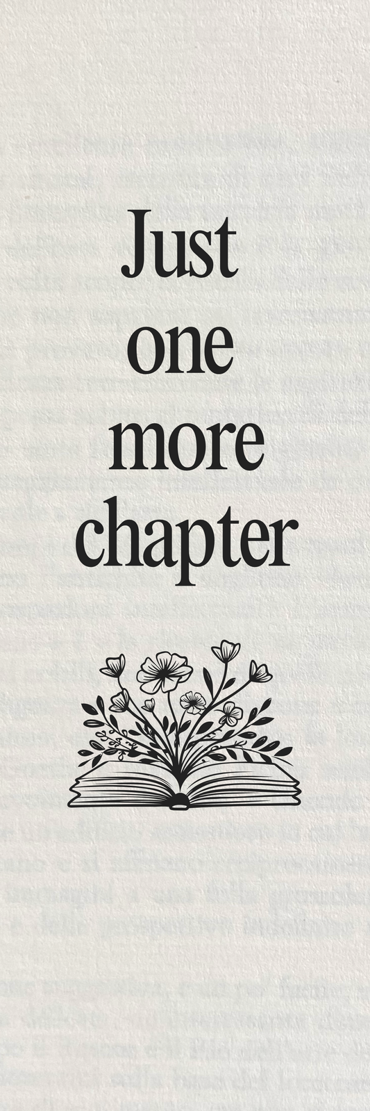 Just One More Chapter Bookmark