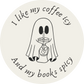 I Like My Coffee Icy and My Books Spicy Sticker