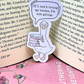 If I Can't Bring My Books Sticker