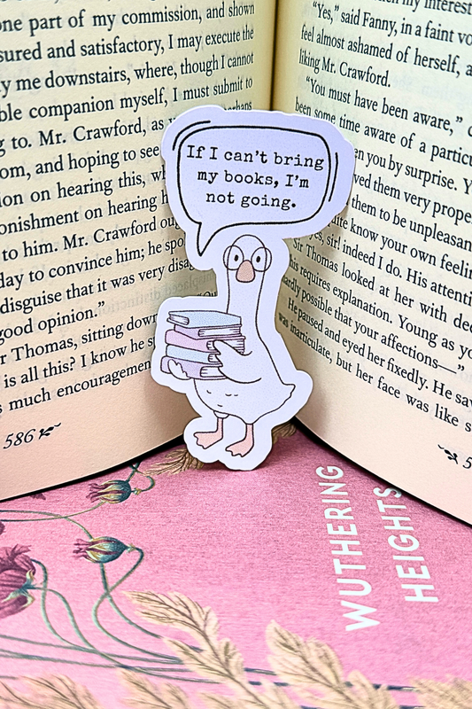 If I Can't Bring My Books Sticker