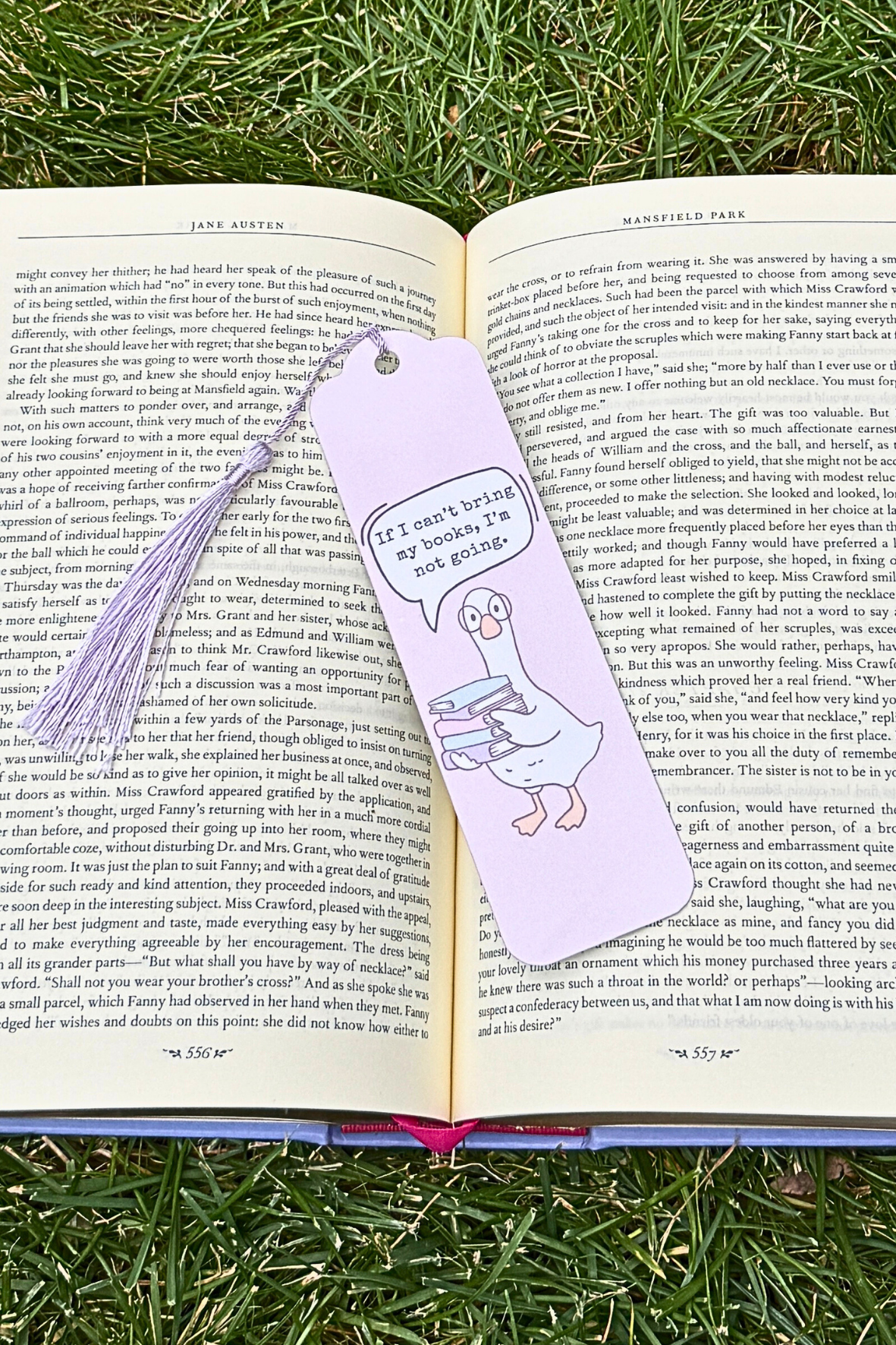 If I can't bring my book, I'm not going Bookmark
