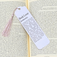 Book Lover Bookmark