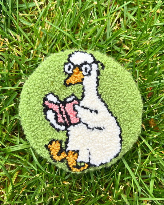 Larry The Literary Duck Mug Rug