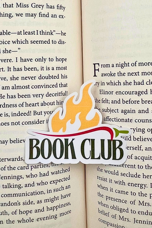 Spicy Book Club Sticker