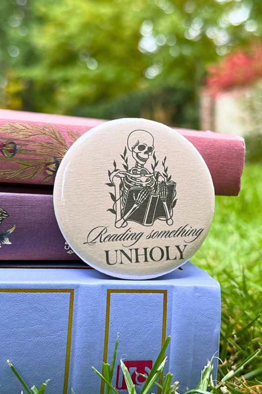 Reading Something Unholy Pin