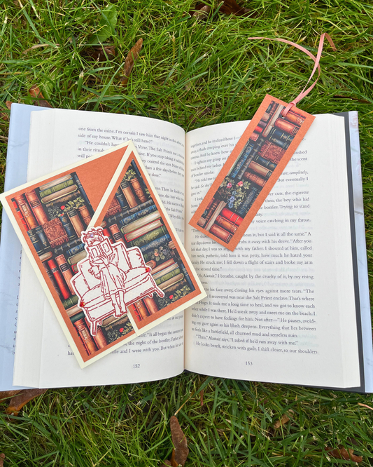 Library Dreams Greeting Card