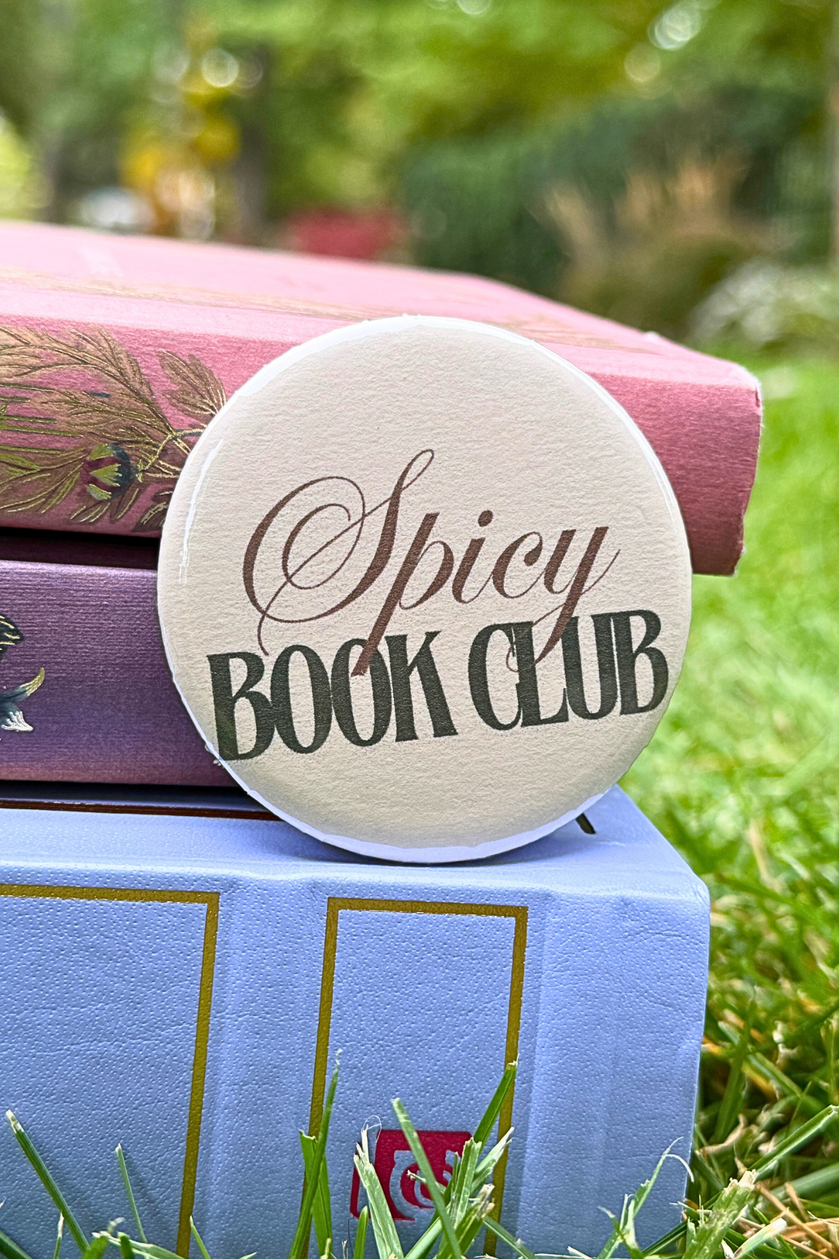 Spicy Book Club Pin