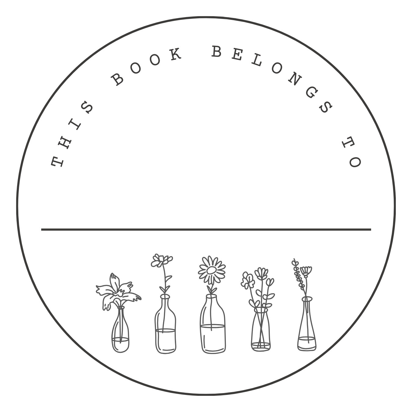 Personal Library Sticker Sheet