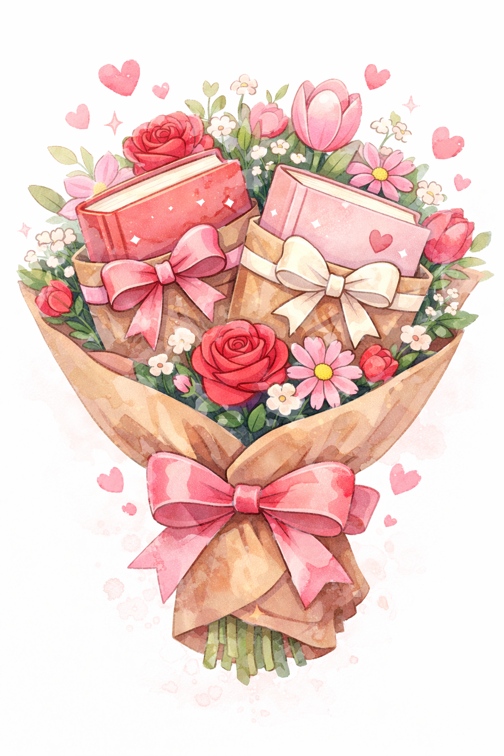 Valentines Day Book Bouquet