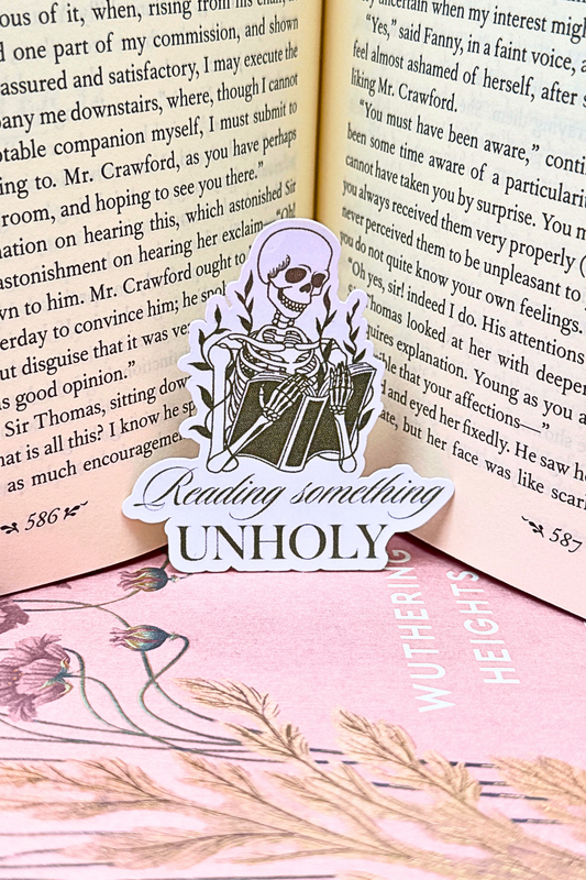Reading Something Unholy Sticker