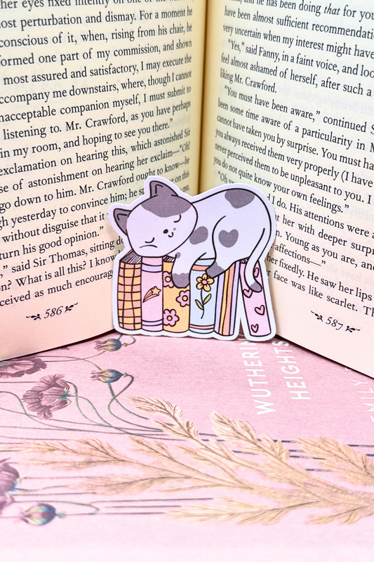 Purrfect Reads Sticker